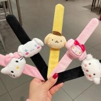 ราคา เด็กสาว Hello Kitty Sanrio Slap สร้อยข้อมือ Plush สายรัดข้อมือสร้อยข้อมือของเล่นของขวัญวันเกิดน่ารักการ์ตูน Kuromi (21063732393)