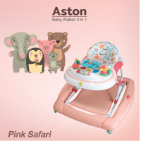 ราคา Glowy star โกลวี่ สตาร์ รถหัดเดิน รถหัดเดินวงกลม มีด้ามเข็น 3in1 Baby Walker รุ่น Aston มาตรฐานยุโรป หัดเดินมีด้ามเข็น ปรับโยกได้ ถาดมีเสียงดนตรี รถ (12798258923)