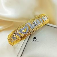 ราคา กำไล b48 เรารักในหลวง กำไลทองไมครอน หนัก 1 บาท กำไลเพชรcz กำไลรุ่นบีบ กำไลสวยๆ กำไลแฟชั่น กำไลทองชุบ กำไล (19361023641)