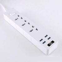 ราคา T08ปลั๊กไฟ ปลั๊กพ่วง มี 3ช่อง AC Socketและ ช่องชาร์จUSB 4 Port สายยาว 2เมตร กำลังสูงสุด 2500W 10Aสายไฟ100 ทองแดง รางปลั๊กไฟ วัสดุทนไฟ750องศา ปลั๊กไฟยา (13544406677)