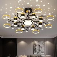 ราคา Lampu Gantung Ruang Tamu ฉายภาพท้องฟ้าเต็มไปด้วยดวงดาวสีแดงตาข่ายที่ทันสมัยห้องนอนนอร์ดิกร้านกาแฟห้องนอนโคมไฟติดเพดานแสงดาวที่ทันสมัย (18297464016)