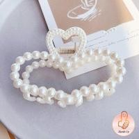 ราคา เครื่องประดับผม กิ๊บติดผมประดับไข่มุกเทียม หรูหราและเรียบง่าย เครื่องประดับผม pearl hair clip (17120946819)