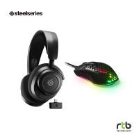 ราคา SteelSeries เซ็ท หูฟัง รุ่น Arctis Nova 7 Black เมาส์เกมมิ่ง รุ่น Aerox 3 Black Onyx (17238248778)
