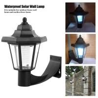 ราคา Flash Deal Solar LED โคมไฟผนังกันน้ำ Vintage ภูมิทัศน์สวนกลางแจ้ง Hexagonal Gardenyard โคมไฟ (9202513113)