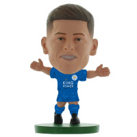 ราคา โมเดลนักฟุตบอล SoccerStarz ลิขสิทธิ์แท้จากสโมสร Leicester City Harvey Barnes Home Kit 2021 version (7403446966)
