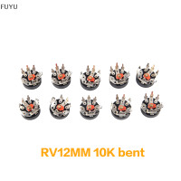 ราคา FUYU 10ชิ้น เซ็ต STRAIGHT ANGLE Radio Potentiometer RV12MM B103 B10K B503 B50K Power Amplifier Volume Potentiometer พร้อม SWITCH (19752400529)