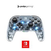 ราคา PDP Afterglow LED Wireless Deluxe Gaming Controller Licensed by Nintendo for Switch and OLED RGB Hue Color Lights See through Gamepad Controller Paddle Buttons (15910283616)