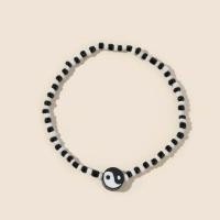 ราคา สร้อยข้อเท้า สร้อยข้อเท้าลูกปัด โทนดำ หยินหยาง กำไลข้อเท้า anklet (16271022175)