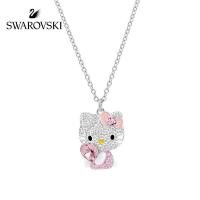 ราคา Swarovski necklace HELLOˉKITTY Cute Pink Charming Necklace Clavicle Chain Accessories for Girlfriend Gifts Women Jewellery (9685389191)