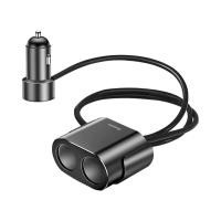 ราคา Baseus High Efficiency 80W Dual Lighter Car Charger ที่ชาร์จแบตในรถยนต์ 3 1A USB 2 ช่อง By Mac Modern (13625516452)