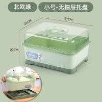 ราคา ชั้นวางถ้วยชั้นวางแก้วน้ำแบบระบายน้ำได้ชั้นวางแก้วน้ำแบบแก้วสำหรับใช้ในบ้านกล่องเก็บอุปกรณ์บนโต๊ะอาหารถาดกันฝุ่นชั้นวางของมีฝาปิด (20273231110)