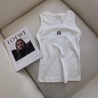 ราคา 1 1quality โลโก้เดิมเหมือนกับ LOEWE เย็บปักถักร้อยแบบคลาสสิกถักเสื้อแขนกุดสำหรับผู้หญิง Slim Fit สำหรับผู้หญิง (19223116970)