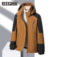ราคา JEEP JEEP ชุดว่ายปีนเขามีฮู้ดเสื้อแจ็คเก็ตสำหรับกิจกรรมกลางแจ้งใหม่เสื้อผ้าสีทึบคุณภาพสูงกันหนาวสำหรับผู้ชาย (18054819709)