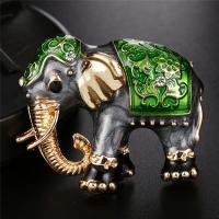 ราคา Moito สัตว์เคลือบคริสตัลช้างหมุดเข็มกลัดผู้หญิงคอสตูมเครื่องประดับเข็มหมุดช่อดอกไม้ (19823718514)