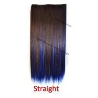ราคา วิกผมแฟชั่นทรงตรงยาว วิกผมหยิก5คลิปต่อผม สีน้ำตาลไฮไลท์วิกผมสีแดงชมพูฟ้าเขียว (11830822082)