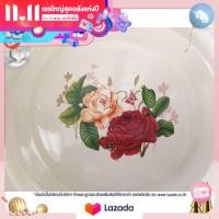 ราคา กะละมังเคลือบทรงลึก ชามสังกะสีเคลือบทรงกะละมัง ขนาด 28303236 ซม ลายดอก ตรา GOGO (16613390547)