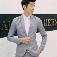 ราคา สูทผู้ชาย สีกรม เนื้อผ้าพรีเมี่ยม เสื้อสูท ชุดสูท เสื้อสูทเข้ารูป สูทเพื่อนเจ้าบ่าว สูททางการ สูทผู้ใหญ่ เบลเซอร์ (14602792595)