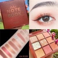 ราคา อายแชโดว์ NOVO Notebook Eyeshadow Palette 9 colors พาเลททาตา 9 สี เนื้อแมทผสมชิมเมอร์ กลิตเตอร์ สีสวย เนื้อเนียนดี กันน้ำ ติดทนนาน ลุคสาวเกาหลี (9465388343)