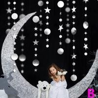 ราคา PETIBABE อุปกรณ์ประกอบฉากวันเกิดสีทอง สีเงิน สีดำอุปกรณ์ประกอบฉากอุปกรณ์ตกแต่งห้องนอนกระดาษมาลัยกระดาษป้ายธงทิวดาววงกลมกระจกตกแต่งงานปาร์ตี้ (21098948556)