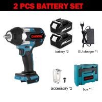 ราคา บล็อกไฟฟ้า ONEVAN บล็อกลมไฟฟ้ามอเตอร์ไร้แปรงถ่านแรงบิดสูง1800N Mไขควงไร้สาย3เกียร์ขนาด1 2นิ้วอุปกรณ์ไฟฟ้าสำหรับ Makita แบตเตอรี่18V (17343194817)