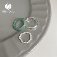 ราคา แหวนยืดได้ลูกปัดอะคริลิคสำหรับผู้หญิงแหวนประดับลูกปัดเรซินระบแสงไฟสีชุดห่วง3ชิ้น เซ็ต (20212636540)