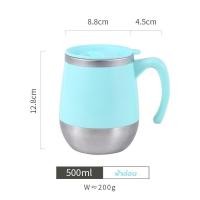 ราคา แก้วกาแฟ 500ml แก้วเก็บความร้อน พร้อมฝา แก้วกาแฟ สามารถใส่ได้ทั้งร้อนและเย็น ชา กาแฟ นมสด น้ำดื่ม เก็บร้อนและเย็ เก็บความร้อน 6 ชั่วโมง (16391689378)