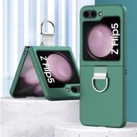 ราคา สำหรับ Samsung Galaxy Z Flip 5 5G Flip5 Zflip5 2023แหวนใส่นิ้วโทรศัพท์บางเฉียบเคสกันกระแทกมือถือเคสกันกระแทก (20145297976)