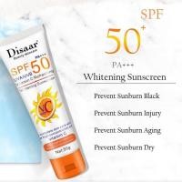 ราคา DISAAR VC ครีมกันแดด ทาหน้าและผิวกาย SPF 50 ไวท์เทนนิ่ง กันแดด ผิวครีมป้องกันรังสียูวีควบคุมความมันครีมกันแดดกันน้ำ 50กรัม (15348160782)