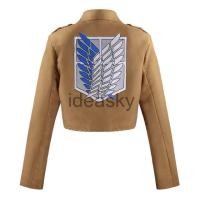 ราคา attack on titan recon corps shingeki no kyojin levi ackerman Scouting Legion cosplay hange historia mikasa sasha scarf shirt (19163054635)