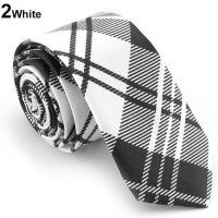 ราคา เนคไทพิมพ์ลายเรียบแบบลำลองเนคไทแคบลายสก๊อตลายเสือดาว (20526739656)