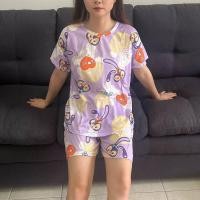 ราคา ชุดนอนแฟชั่นเกาหลี ผ้าซาติน ชุดนอนแขนสั้น ขาสั้น ลายการ์ตูนกระต่ายน่ารักๆ ผ้านิ่มใส่สบาย พร้อมส่ง เก็บเงินปลายทางรุ่นW 106 (19527223125)