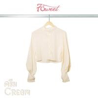 ราคา เสื้อเชิ้ตครอปคอจีนแขนพอง 7สี มินิมอล Size4044 มีกระเป๋าหน้าอก Oversize เสื้อสาวอวบ สาวอ้วน เสื้อผู้หญิง (17741274898)