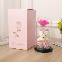 ราคา โรแมนติกดอกกุหลาบ โคมไฟตุ๊กตาหมี โคมไฟดอกกุหลาบ ตุ๊กตาจุ๊ป LEDรอบแก้วฝาครอบวันวาเลนไทน์ครบรอบวันเกิดของขวัญ (16002370467)