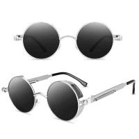 ราคา LazaraLife Steampunk Gothic Retro แว่นกันแดดทรงกลมเลนส์วงกลมแว่นตา (10454657899)