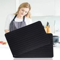ราคา 2 Size Thawing Plate for Frozen Foods 2 In 1 Aluminum Fast Defrosting Meat Tray Chopping Board Safety Thawing Tray Quick (10835461790)