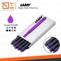 ราคา LAMY หมึกหลอดลามี่ T10 สีม่วง สำหรับปากกาหมึกซึม แพ็ค 5 ชิ้นของแท้ 100 หมึกเติมปากกาหมึกซึม Lamy LAMY T10 Violet Ink Cartridge Refill for Fountain Pen ラミー インク カートリッジ 5本入 LT10VT バイオレット ปากกาสลักชื่อ ขอ