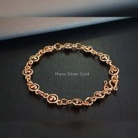 ราคา สร้อยข้อมือหัวนะโม B248 สีนาก สีมาใหม่ล่าสุดค่า นากไมครอน นากชุบ นาก สร้อยข้อมือทองไมครอน พุทธคุณครอบจักรวาล (16951851289)