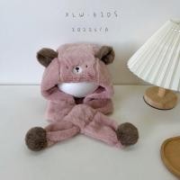 ราคา TANFU การออกแบบแฟชั่น หมวกตุ๊กตาหมี สีทึบทึบ สไตล์เกาหลีแบบ หมวกขนแกะเด็ก สะดวกสบายสบายๆ การ์ตูนลายการ์ตูน หมวกกำมะหยี่พร้อมผ้าพันคอ ตัวป้องกันหู (20927564872)