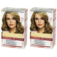 ราคา LOREAL PARIS EXCELLENCE CREME NO 7 01 Cool Blonde ลอรีอัล ปารีส เอกซ์เซลเลนซ์ ครีมเปลี่ยนสีผม เบอร์ 7 01 สีบลอนด์โทนเย็น แพ็คคู่ (4362384199)