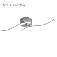 ราคา ไฟ LED 24W ไฟติดเพดานไฟติดเพดาน Ing อลูมิเนียมรูปคลื่นโคมไฟติดเพดานทันสมัยสำหรับตกแต่งห้องนั่งเล่นห้อง85 265V (18276541315)