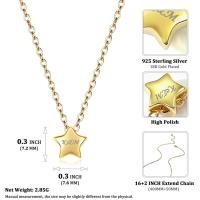 ราคา สร้อยคอจี้รูปดาว ChicSilver สำหรับผู้หญิงเครื่องประดับเงินแท้925สร้อยคอเสน่ห์เรียบง่าย (12876945058)