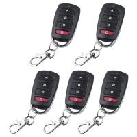 ราคา 5 Universal 433 MHZ Cloning Remote Control Keychain Accessory Parts Kit Duplicates Remote Controls Replacement Garage Door Opener (20025662296)