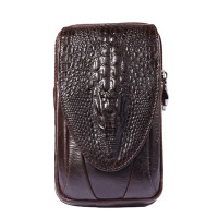 ราคา Leather lnc กระเป๋ามือถือสองซิป3ชั้นชั้นแบบคาดเข็มขัด หนังแท้อัดลายจระเข้ รุ่น MB003 6 (7858717853)