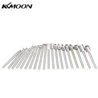 ราคา KKmoon ชุดดอกสว่านไฮสปีด CNC 20ชิ้นดอกสว่านหัวแกะสลักสำหรับเจาะงานไม้อุปกรณ์เสริมสำหรับงานเจียร (11121424243)