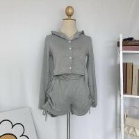 ราคา พร้อมส่งชุดเซ็ทเเฟชั่น แฟชั่น ชุดเซท2ชิ้น เสื้อมีฮู้ด กางเกงขาสั้นพอดี ชุดเซ็ทเเเนวเกาหลีน่ารักๆ (16459340261)