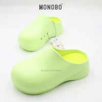 ราคา Monobo Marshmallow High รองเท้าแตะแบบสวมแฟชั่น สีเขียวอ่อน สีเบจอ่อน สีชมพูพาสเทล ไซส์ 5 8 (21218594891)