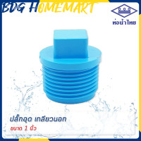 ราคา ท่อน้ำไทย ปลั๊กอุด เกลียวนอก 1 นิ้ว 8 หุน สีฟ้า อย่างหนา ราคาปลีก ส่ง ปลั๊กอุด เกลียวนอก PVC ข้อต่อ PVC (2775154281)