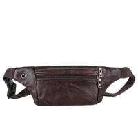 ราคา Men Waist Packs PU Leather Shoulder Bags Zipper Retro Waist Pack Bag Classic Travel Classic Sling Purse Belt Clutch Cellphone (20048160089)