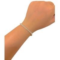 ราคา ข้อมือเงิน ลายทาโร่เงินแท้ น้ำหนัก1 บาท (20566985671)