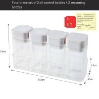 ราคา ขวดเครื่องปรุงเครื่องเทศขวดปรุงรสใส4อิน1ชุดภาชนะเติมขวดเขย่าพริกไทยเกลือขวดน้ำมันซอสถั่วเหลือง (18044364306)